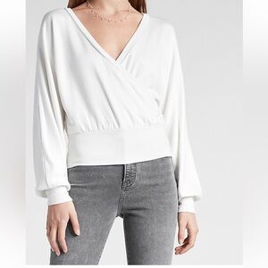 NWT Express Wrap Front Sweater